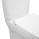 Унітаз-компакт Qtap Aquarius безободковий з сидінням Soft-close QT2122C665PW