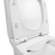 Унітаз-компакт Qtap Aquarius безободковий з сидінням Soft-close QT2122C665PW