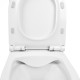 Унітаз-компакт Qtap Aquarius безободковий з сидінням Soft-close QT2122C665PW