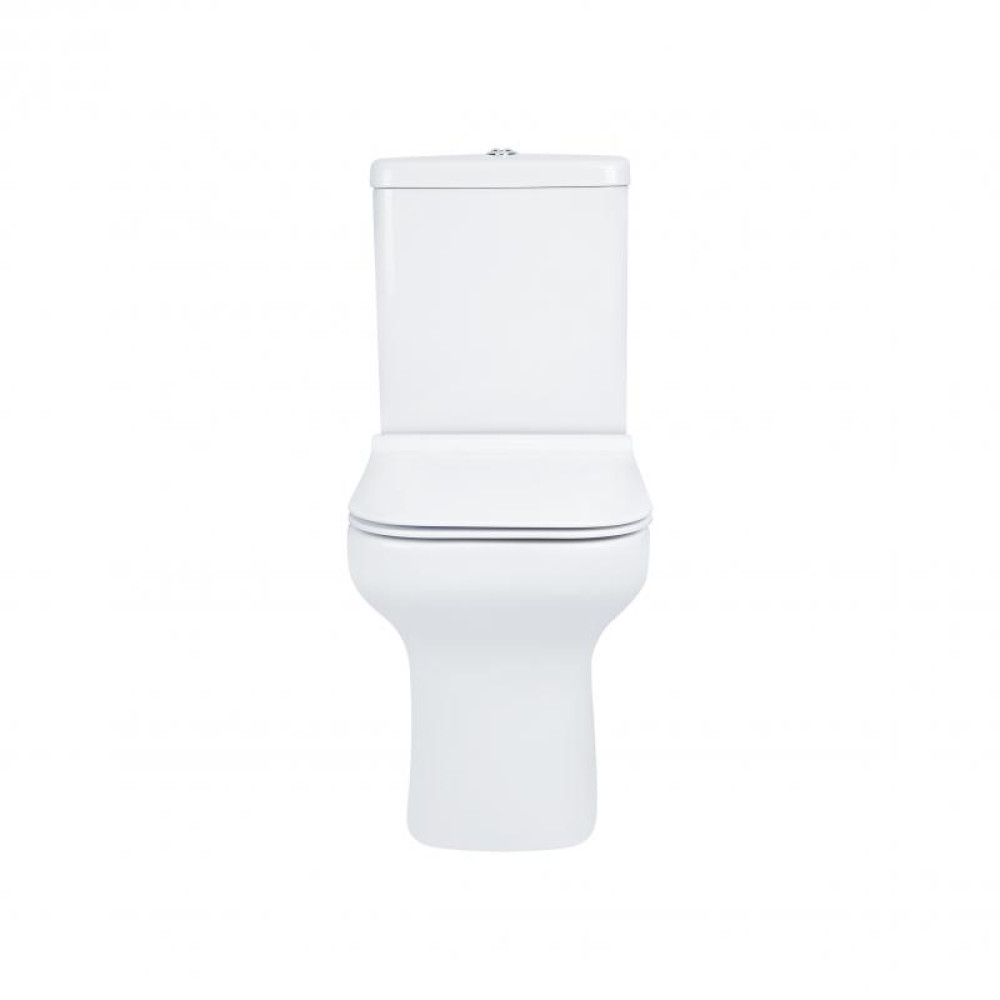 Унітаз-компакт Qtap Cardinal безободковий з сидінням Soft-close QT0422C666PW
