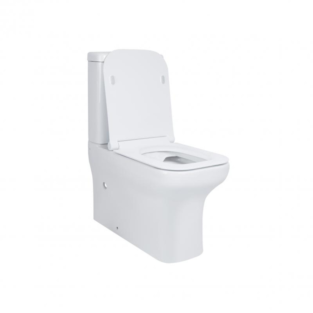 Унітаз-компакт Qtap Cardinal безободковий з сидінням Soft-close QT0422C666PW