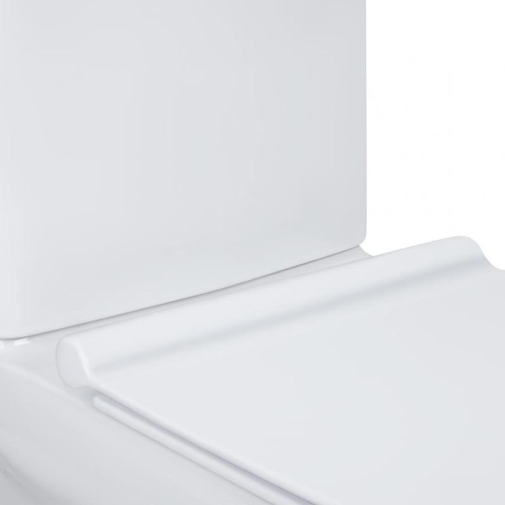 Унітаз-компакт Qtap Cardinal безободковий з сидінням Soft-close QT0422C666PW