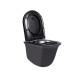 Унітаз підвісний Qtap Virgo безободковий з сидінням Soft-close QT1833051ERMB