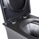 Унітаз підвісний Qtap Virgo безободковий з сидінням Soft-close QT1833051ERMB