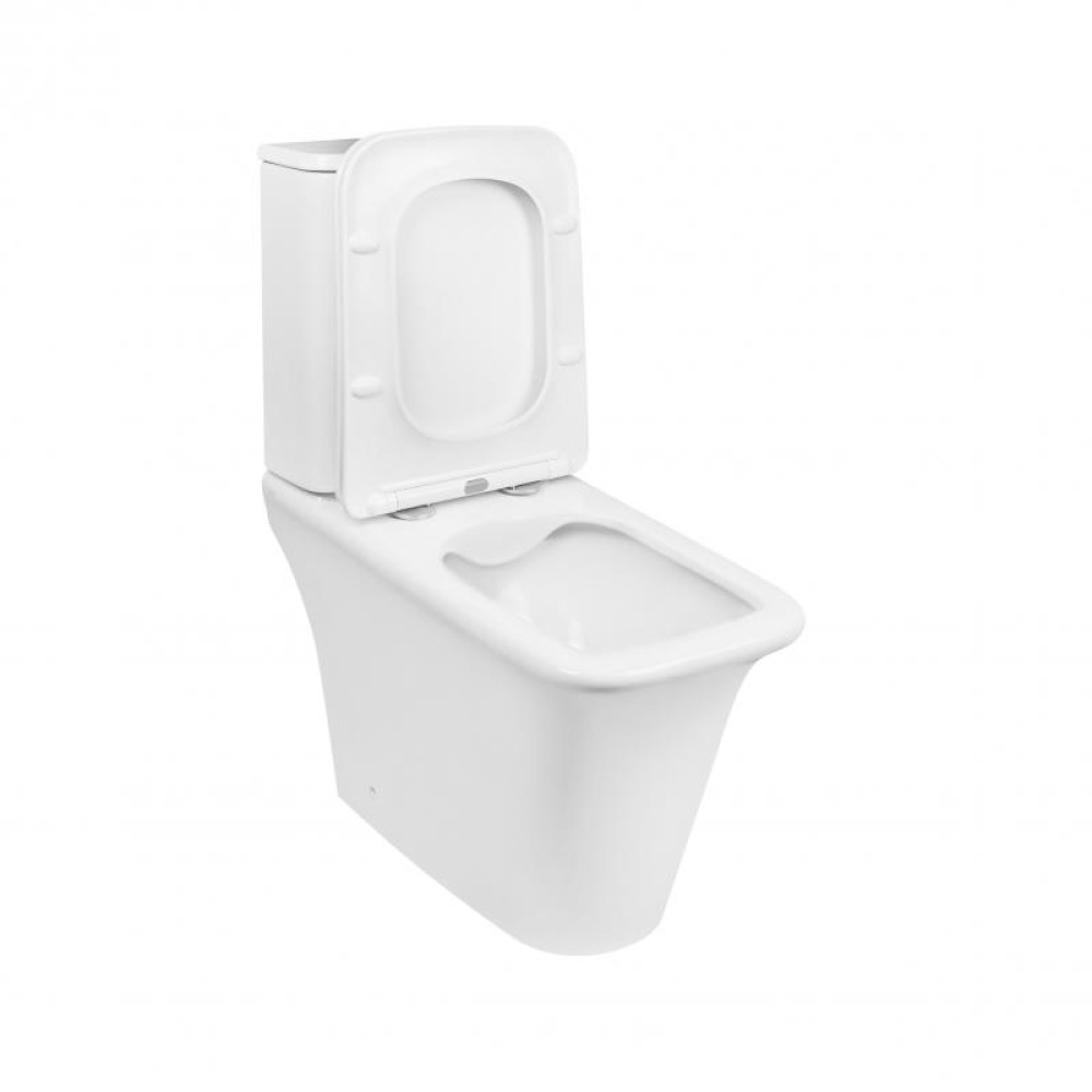 Унітаз-компакт QTAP Kalao Rimless QT08221213AW c бачком і сидінням Soft Close дюропласт
