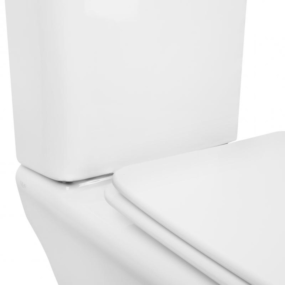 Унітаз-компакт QTAP Kalao Rimless QT08221213AW c бачком і сидінням Soft Close дюропласт