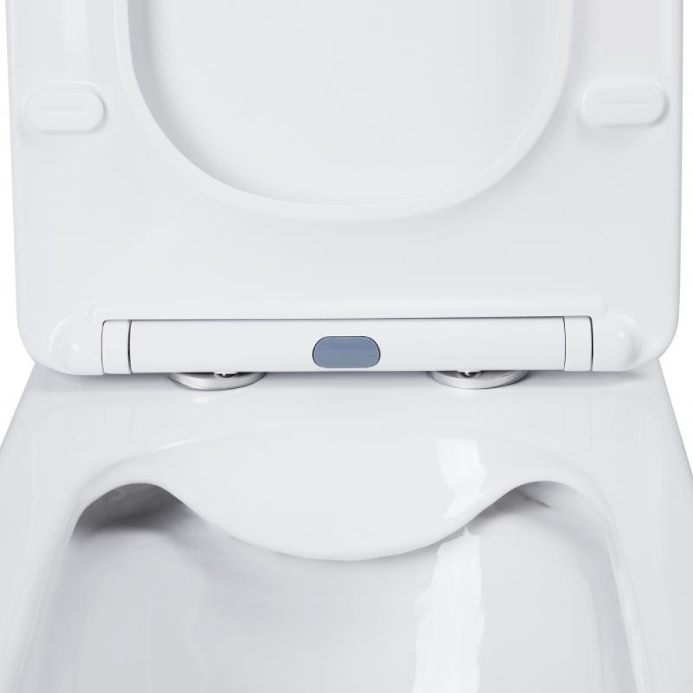 Унітаз-компакт Qtap Nando безободковий з сидінням Soft-close QT12221222AW