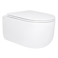 Унитаз подвесной Qtap Taurus Ultra Quiet, с сиденьем Slim Duroplast/Soft-close/Quick Release QT2433084EUQW