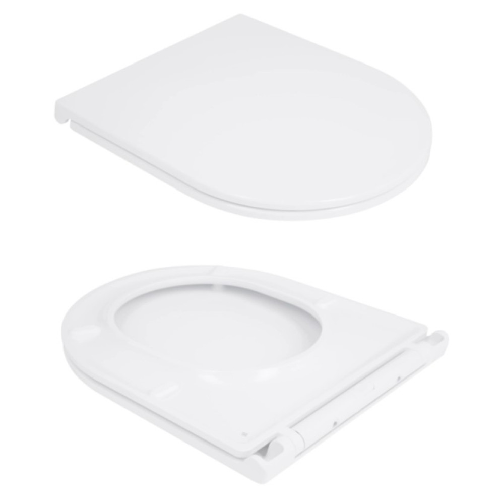 Унитаз подвесной Qtap Taurus Ultra Quiet, с сиденьем Slim Duroplast/Soft-close/Quick Release QT2433084EUQW