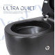 Унитаз подвесной Qtap Taurus Ultra Quiet, с сиденьем Slim Duroplast/Soft-close/Quick Release QT2433084EUQMB