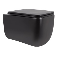 Унітаз підвісний Qtap Gemini Ultra Quiet, з сидінням Slim Duroplast/ Soft-close/ Quick Release QT2533076EUQMB
