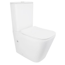 Унитаз напольный Qtap Tern Ultra Quiet с сиденьем Slim Duroplast/ Soft-close/ Quick Release QT17226003AW
