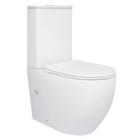 Унітаз підлоговий Qtap Robin Ultra Quiet з сидінням Slim Duroplast/ Soft-close/ Quick Release QT13226089AW