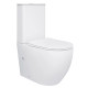 Напольный унитаз Qtap Robin Ultra Quiet с сиденьем Slim Duroplast/ Soft-close/ Quick Release QT13226089AW