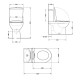 Напольный унитаз Qtap Robin Ultra Quiet с сиденьем Slim Duroplast/ Soft-close/ Quick Release QT13226089AW