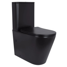 Унитаз напольный Qtap Scorpio Ultra Quiet с сиденьем Slim Duroplast/ Soft-close/ Quick Release QT14226088AMB