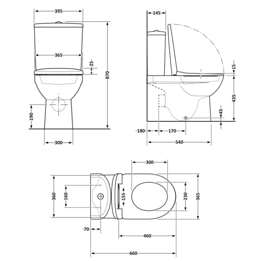 Унитаз напольный Qtap Scorpio Ultra Quiet с сиденьем Slim Duroplast/ Soft-close/ Quick Release QT14226088AMB