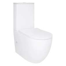 Унитаз напольный Qtap Robin New Ultra Quiet с сиденьем Slim Duroplast/ Soft-close/ Quick Release QT13226083AW