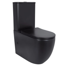 Унитаз напольный Qtap Robin Ultra Quiet с сиденьем Slim Duroplast/ Soft-close/ Quick Release QT13226083AMB