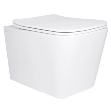 Унитаз подвесной Qtap Tern Ultra Quiet, с сиденьем Slim Duroplast/Soft-close/Quick Release QT17332303AW