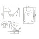 Унитаз подвесной Qtap Tern Ultra Quiet, с сиденьем Slim Duroplast/Soft-close/Quick Release QT17332303AW