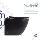 Унитаз подвесной Qtap Robin New Ultra Quiet, с сиденьем Slim Duroplast/Soft-close/Quick Release QT13332381АSMB