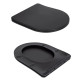 Унитаз подвесной Qtap Robin New Ultra Quiet, с сиденьем Slim Duroplast/Soft-close/Quick Release QT13332381АSMB