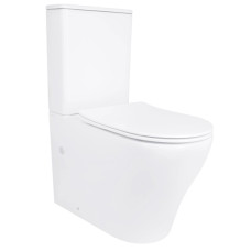 Унитаз напольный Qtap Virgo Ultra Quiet с сиденьем Slim Duroplast/ Soft-close/ Quick Release QT18226092AW