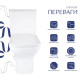 Унитаз напольный Qtap Aries Rimless с сиденьем Slim Duroplast/ Soft-close/ Quick Release QT03228302W