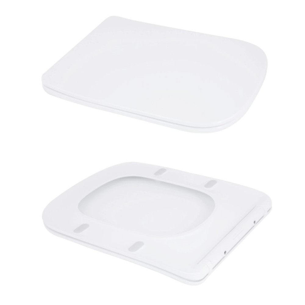 Унитаз напольный Qtap Aries Rimless с сиденьем Slim Duroplast/ Soft-close/ Quick Release QT03228302W