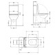 Унитаз напольный Qtap Aries Rimless с сиденьем Slim Duroplast/ Soft-close/ Quick Release QT03228302W
