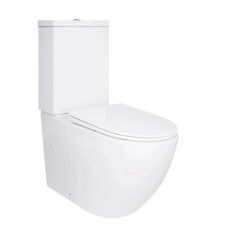 Унитаз напольный Qtap Jay Ultra Quiet с сиденьем Slim Duroplast/ Soft-close/ Quick Release QT07222175TW