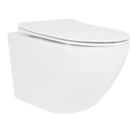 Унитаз подвесной Qtap Jay Ultra Quiet White, с сиденьем Slim Duroplast/Soft-close/Release QT07335175W