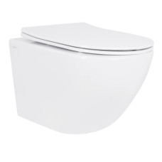 Унітаз підвісний Qtap Jay Ultra Quiet White, з сидінням Slim Duroplast/ Soft-close/ Release QT07335175W