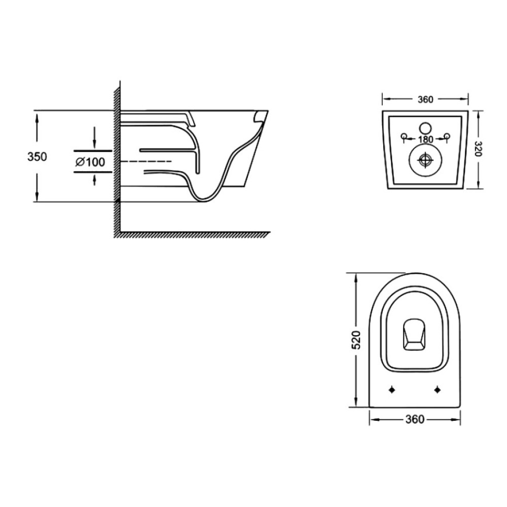 Унитаз подвесной Qtap Jay Ultra Quiet White, с сиденьем Slim Duroplast/Soft-close/Release QT07335175W