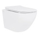 Унитаз подвесной Qtap Jay Ultra Quiet White, с сиденьем Slim Duroplast/Soft-close/Release QT07335175W
