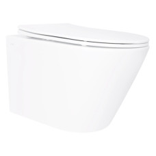 Унітаз підвісний Qtap Swan Ultra Quiet White, з сидінням Slim Duroplast/ Soft-close/ Quick Release QT16335180W