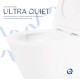 Унітаз підвісний Qtap Swan Ultra Quiet White, з сидінням Slim Duroplast/ Soft-close/ Quick Release QT16335180W