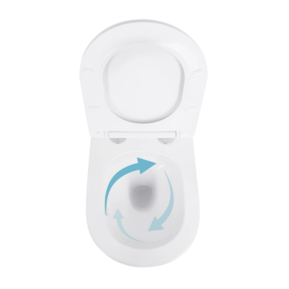 Унітаз підвісний Qtap Swan Ultra Quiet White, з сидінням Slim Duroplast/ Soft-close/ Quick Release QT16335180W