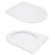 Унітаз підвісний Qtap Swan Ultra Quiet White, з сидінням Slim Duroplast/ Soft-close/ Quick Release QT16335180W