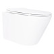 Унітаз підвісний Qtap Swan Ultra Quiet White, з сидінням Slim Duroplast/ Soft-close/ Quick Release QT16335180W