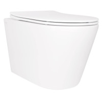 Унітаз підвісний Qtap Scorpio Ultra Quiet, з сидінням Slim Duroplast/ Soft-close/ Quick relase QT14332380ASW 