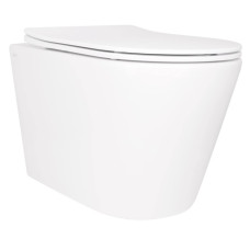Унітаз підвісний Qtap Scorpio Ultra Quiet, з сидінням Slim Duroplast/ Soft-close/ Quick relase QT14332380ASW 