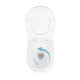Унитаз подвесной Qtap Scorpio Ultra Quiet, с сиденьем Slim Duroplast/Soft-close/Quick relase QT14332380ASW