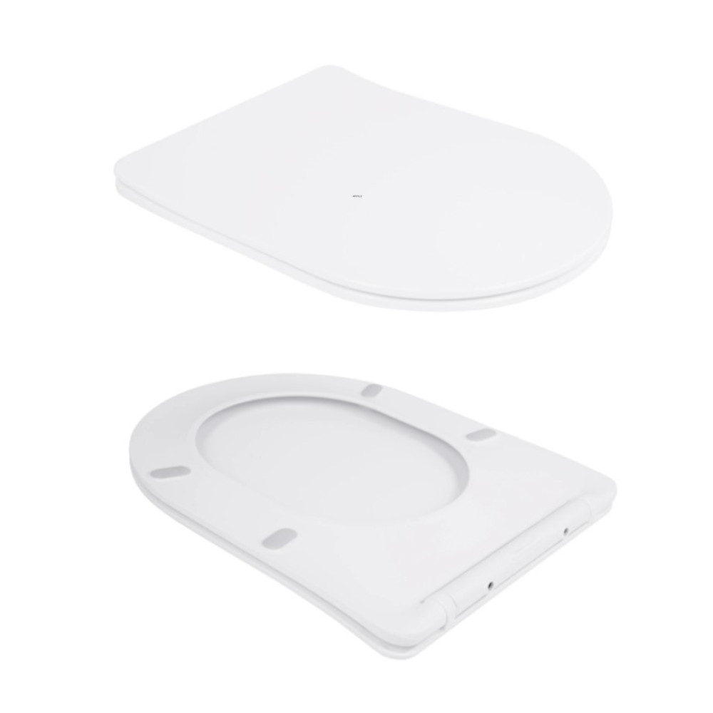 Унитаз подвесной Qtap Scorpio Ultra Quiet, с сиденьем Slim Duroplast/Soft-close/Quick relase QT14332380ASW