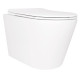 Унитаз подвесной Qtap Scorpio Ultra Quiet, с сиденьем Slim Duroplast/Soft-close/Quick relase QT14332380ASW