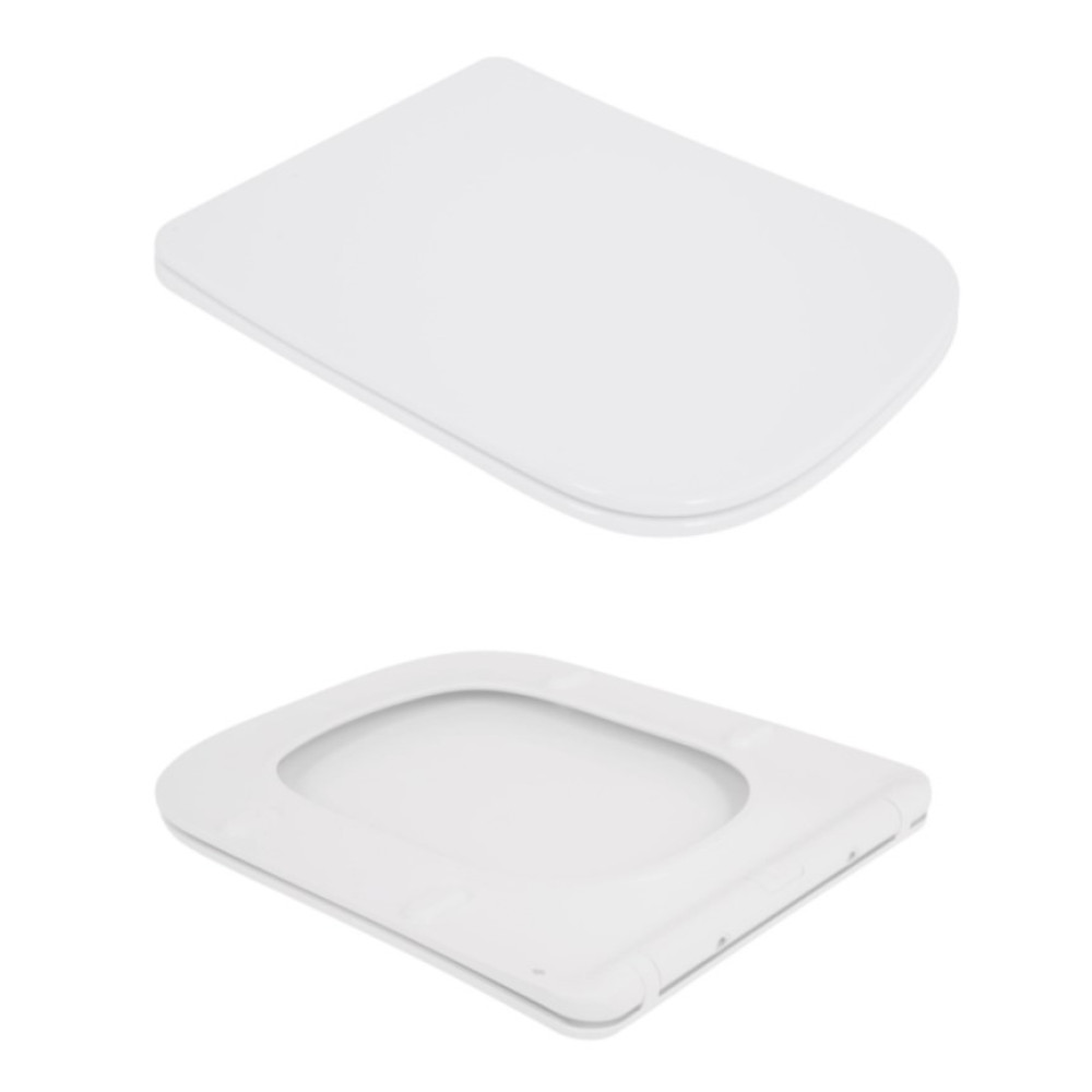 Унитаз подвесной Qtap Crow Rimless, с сиденьем Slim Duroplast/ Soft-close/ Quick Release QT05335171RW