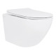 Унітаз підвісний Qtap Jay Rimless, з сидінням Slim Duroplast/ Soft-close/ Quick Relase QT07335177RW