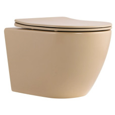 Унітаз підвісний Qtap Robin Ultra Quiet, з сидінням Slim Duroplast/ Soft-close/ Quick relase QT13332381АSSB