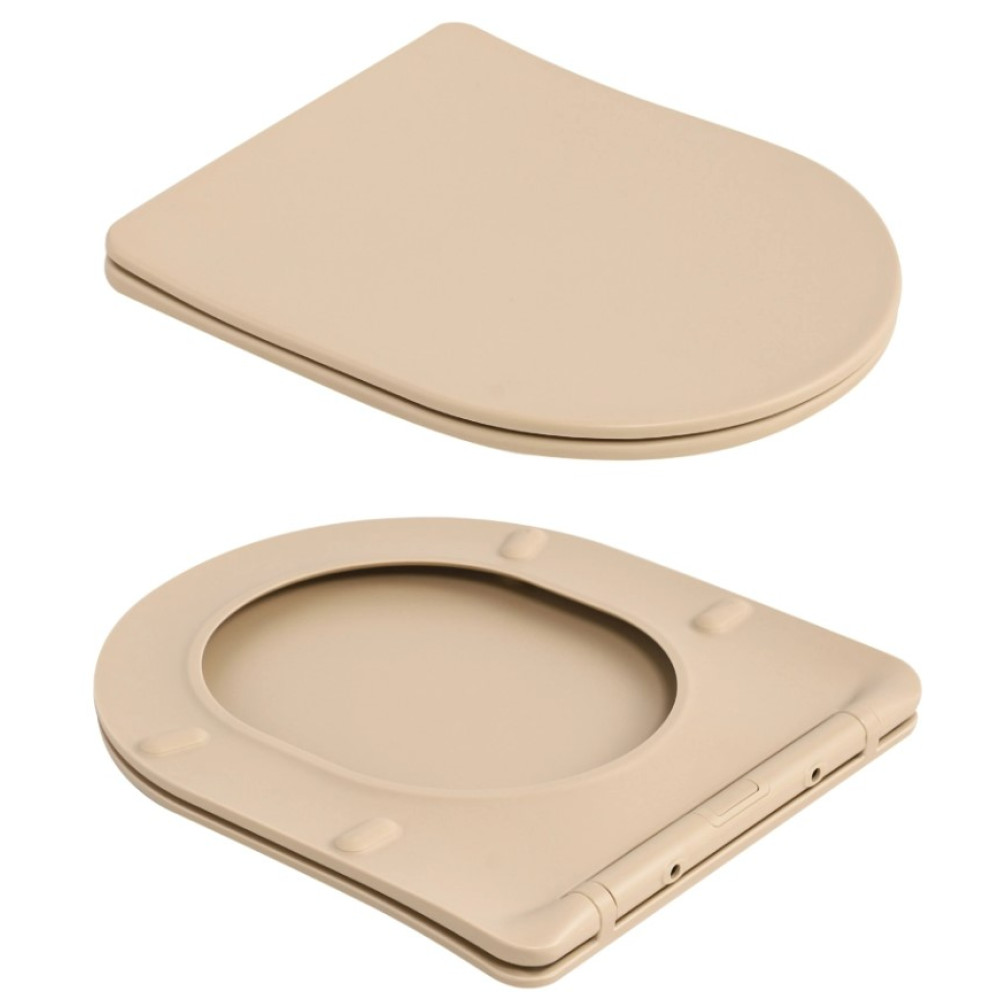 Унитаз подвесной Qtap Robin Ultra Quiet, с сиденьем Slim Duroplast/Soft-close/Quick relase QT13332381АSSB